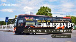Nhà xe Sao Việt – Lịch trình – Giá vé mới nhất